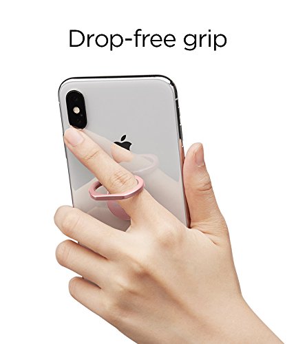 Spigen Soporte Anillo Movil, Style Ring 360 Anillo Soporte Teléfono para Todos los teléfonos y tabletas - Rose Gold - Imagen 4