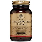 Solgar Dry Beta Carotene 10,000 IU Tablets, 250 Count