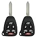 Keyless2Go Replacement for Keyless Entry Remote Car Key Vehicles That Use 6 Button M3N5WY72XX - 2 Pack