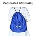 Favofit Toy Storage Bag - Drawstring Backpack for Lego, unfolds as Kids Play Mat or Activity Mat