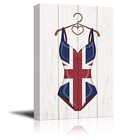 Women Swimming Suit with UK Flag Pattern on...