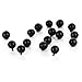 YazyCraft Round Ball Head Straight Pins Black 90 count