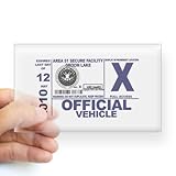 CafePress Area 51 Parking Pass Sticker Rectangle - Standard