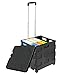 Unique Imports Premium Heavy-Duty Folding Office Cart with Lid -Basket Cart