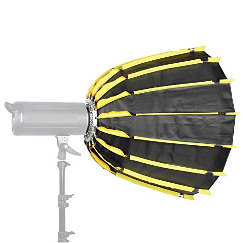 Life of Photo Deep para Softbox Ø 70 cm für Bowens & Mettle mit Grid, Parabol-Form Fotostudio Blitz Studioblitz – Bild 8