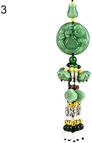 PERIWIN Car Hanging Pendant, Lucky Chinese Mythical Pixiu Guanyin Buddha Car Interior Hanging Pendant Decor - 3#