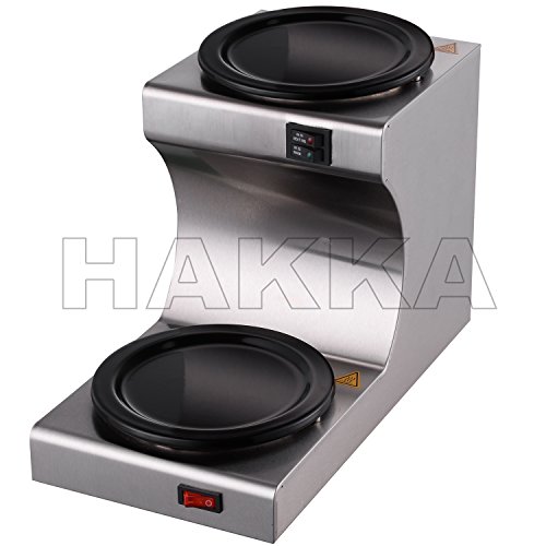 Hakka Commercial Coffee Warmer and Teapot Warmer,2-Station - Thumbnail 2