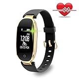 Fitness Tracker, WOWGO Women Sport Tracker Smart Watch Band Bracelet, Heart Rate Monitor Smart Bracelet,Wristband Watch with Health Sleep Activity Tracker Pedometer for Smart Phone