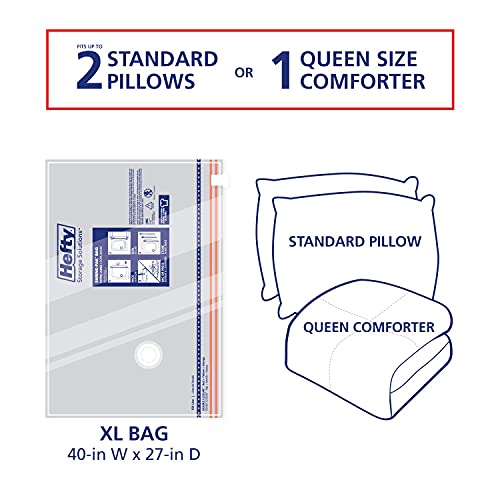 Hefty ShrinkPak 3 Extra Large Vacuum Storage Bags for Storage for