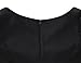 MUXXN Women's Vintage Notched Neck Blow Knee Party Mermaid Dress