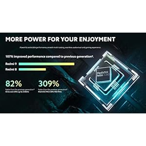 Redmi 9 Smartphone CAMERA 6.53" Full HD + 5020 mAh schermo senza funzione NFC (Ocean Green, 4GB + 64GB) - immagine 7