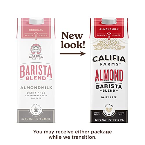 Califia Farms Original Almond Barista Blend Almond Milk 32 Oz (Pack