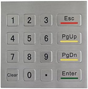Metal matrix keypad IP65 waterproof industrial keyboard custom numeric keypad 4x4 keypads ATM vending machine keyboard