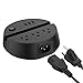 Power Strip with USB, NTONPOWER 3 Outles 3 USB Ports Charging Station with Switch Control and Phone/Tablet Holder 5ft Extension Cord for Office/Dorm/Hotels/Nightstand/Desktop/Cruise Ship - Black primary