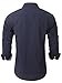 Emiqude Mens Casual Slim Fit Long Sleeve Pocket Stripe Constrast Plaid Dress Shirt