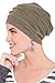 Slouchy Snood-Caps for Women with Chemo Cancer Hair Loss Heather Taupe