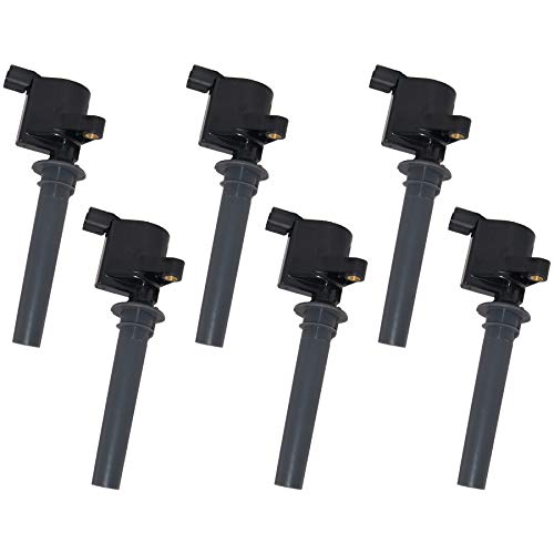 DEAL AUTO ELECTRIC PARTS Pack of 6 New Ignition Coils Compatible With Escape Five Hundred Freestyle Taurus Tribute Mariner Montego Sable 3.0L V6 Replacement For DG486 DG500 DG513 FD495