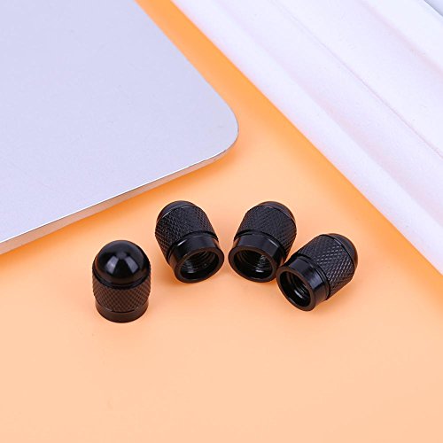 Domybest 4pcs Tire Stem Valve Caps Bullet Shape Aluminum Car Tire Valve Stem Caps Dust Covers