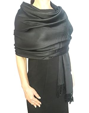 Women's Pashmina Cashmere Wrap Scarf Soft Shawl - 80 x 30-Inch