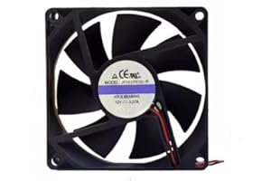 JF0825H1U-R DC 12V 0.37A 80x80x25mm 2-Wire Cooling Fan