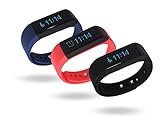 LUCOG Fitness Tracker Smart Wristband Water-resistant Activity Monitor w/ Soft Silicone Band (Black, Red, Blue, Pack sale Available)