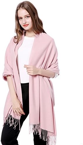 Cashmere Virgin Wool Thick Pashmina Scarf Soft Warm Long Shawl Scarves Wrap/Gift Box JAKY Global