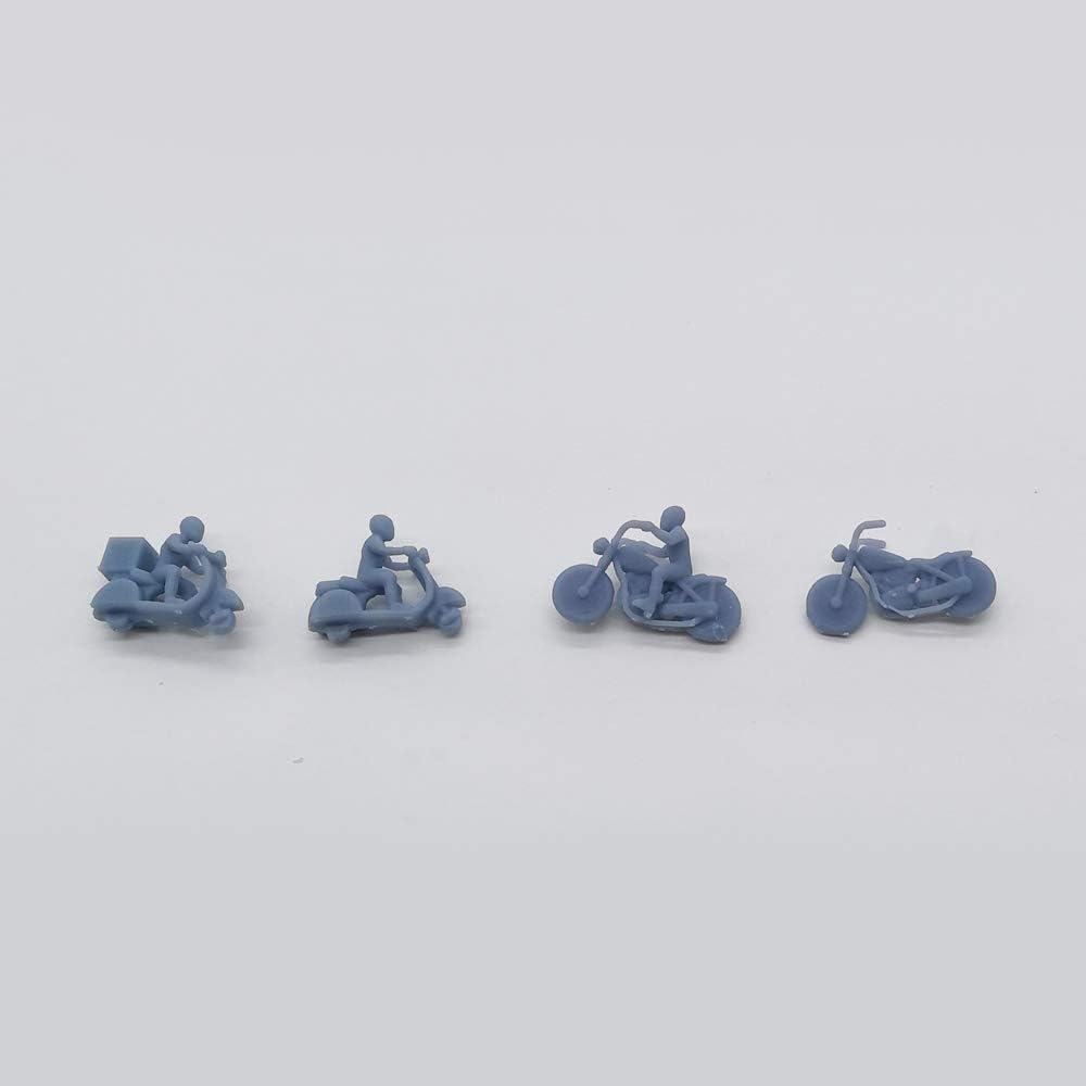 Outland Models Railway Miniature Motorcycle and Scooter Set N Gauge 1:160