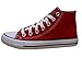 S-3 Women's High Top Classic Canvas Fashion Sneaker (7 B(M) US, Red)