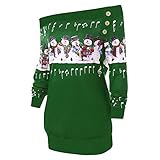 Sunhusing Women Christmas Snowman Musical Notes