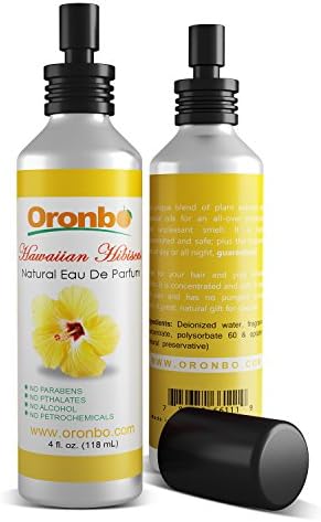 Hawaiian Hibiscus Eau De Parfum 4 Oz, Intimate Spray (Women) for All Over Freshness -Contains No Petrochemicals - No Alcohol