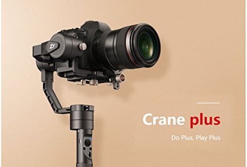 GDS ZhiyunCrane plus 3-Axis Handheld Gimbal Stabilizer Payload Timelapses Motion Memory POV Mode Nightlapse for Sony,Nikon DSLR and more (Black)