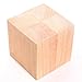 YuanKanJu 5 Inch Solid Wood Block Cube - 1 Block