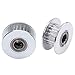 IronBuddy GT2 Timing Pulley 20 Teeth 5mm Bore with Bearing for 6mm Belt Aluminum Pulley Wheel for 3D Printer, Pack of 5 (20 Teeth)
