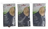 Pedag Step Symmetrical Self Adhesive Leather Arch Support Inserts, Tan, Large, 3 Count