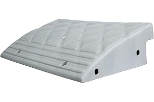 MAXSA INNOVATIONS Maxsa 20031 Curb Ramp for Driveways, Sidewalks, Steps, wheelchairs, Strollers, Dollies and Vehicles, 10,000 lb. Capacity, 23" Width, 5.5" Height, Grey