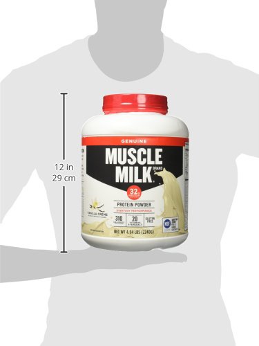 Muscle Milk Genuine Protein Powder, Vanilla Crème, 32g Protein, 4.94 Pound