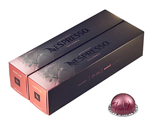 [European Version] Nespresso VertuoLine Master Origin Colombia Coffee (7.7 ounce), 20 Count