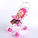 Potato001 Kids Toy Play House Plastic Dismountable Stroller for Barbie Doll Accessories (Pink)