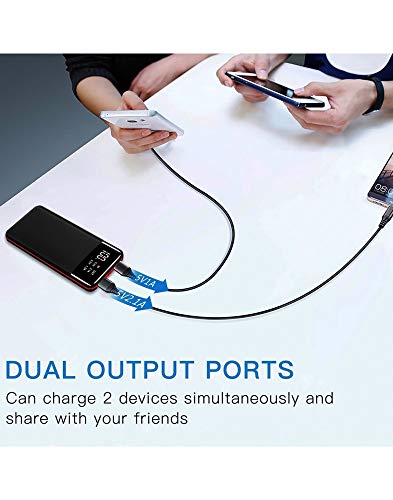 ForMe Powerbank 20000 mAh Externe Batterij Accu met LCD Digitaal Display Draagbare Powerbanks 2 Outputs Hoge Capaciteit - Afbeelding 5