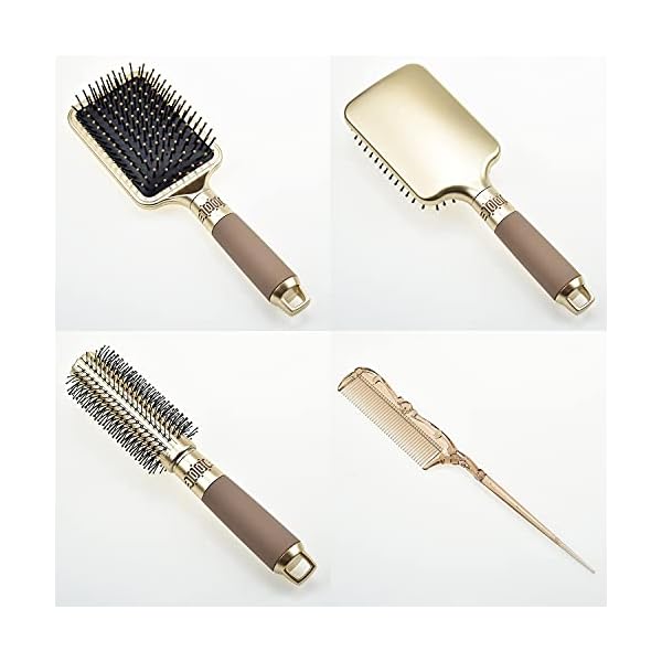 3PCS-Hair-Brush-Set-Paddle-Brush-Round-Brush-Tail-Comb-for-Damaged-Hair-Massaging-Scalp-Hair-Drying-Styling-Curling-for-Women-Men-Kids 3PCS Hair Brush Set Paddle Brush Round Brush Tail Comb for Damaged Hair Massaging Scalp Hair Drying Styling Curling for…