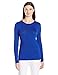 WonderWink Women's Layers Silky Long Sleeve Tee, Galaxy Blue, Small