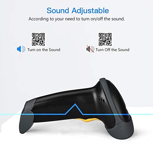 Eyoyo Handheld USB 2D Barcode Scanner, Wired Automatic QR Code Scanner PDF417 Data Matrix Bar Code Reader with Long USB Cable for Mobile Payment, Library Book Convenience Store, Supermarket, Warehouse