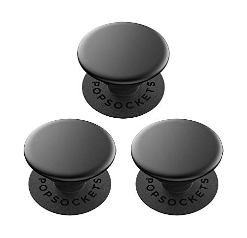 PopMinis: Mini Grips for Phones & Tablets (3 Pack) - Aluminum Black