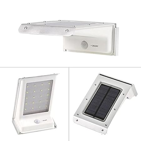 Jewelscart Solar Led light 2Nd Gen 16 Led Solar Power Motion Sensor Garden Security Lamp Outdoor Waterproof Light Even Usefull for Balcony Decoration - Stays On Throughout The Night
