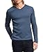 Calvin Klein Men's Long Sleeve Ribbed V-Neck T-Shirt