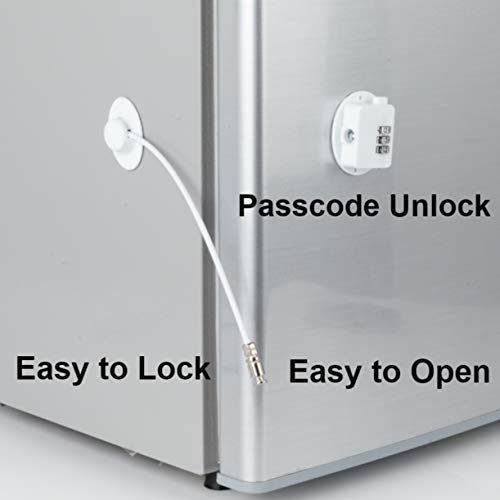 FIGEPO Refrigerator Lock Combination Coded Fridge Lock Freezer Child