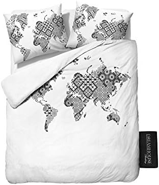 Duvet Cover Dreamhouse Bedding Vintage World, Full , With 2 Pillowcase, Cotton