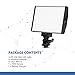 TOLIFO PT-15B LED Video Light Panel with F550 Battery Kit, Ultra-thin Dimmable Studio Photography Lighting for Canon Nikon Sony Camera Camcorder, Bi-Co 3200K-5600K Aluminum Alloy