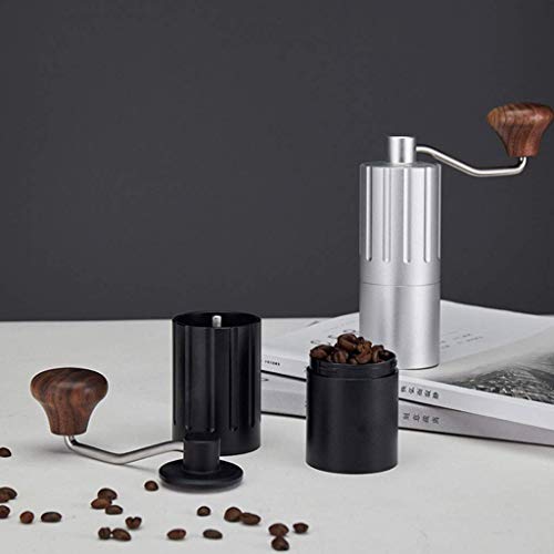 DYB Edelstahl-Kaffeemühle manuelle Gewürzmühle für Nüsse, Pfeffer, Samen, Kaffeebohnen, Espressomaschine, Küchengerät… – Bild 4