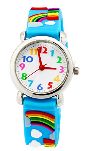 Vavna Little Girls Boy Waterproof 3D Watch Cute Cartoon Digital Wrist watches Kids Children Christmas Gift (Rainbow) Vavna Little Girls Boy Waterproof 3D Watch Cute Cartoon Digital Wrist watches Kids Children Christmas Gift (Rainbow)